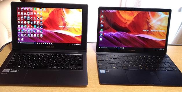 ASUS TAICH21とZenBook3 の比較 